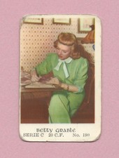 1953 Dutch Gum Card Serie C #190 Betty Grable