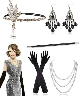 Alintor 1920s Accessories for Women, Great Gatsby Accessories Women, Flapper Dr