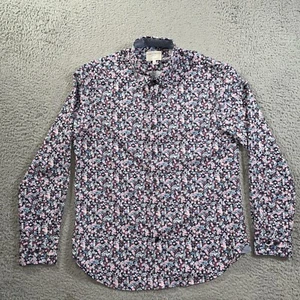 Construct Shirt Mens M Floral Print Slim 4 Way Long Sleeve - Picture 1 of 12