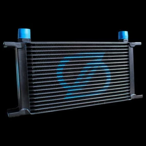 SKADI Oil Cooler, 19-rows, black w. SKADI Logo, AN-10, Mocal Style - Picture 1 of 10