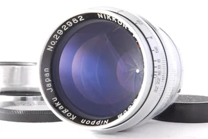 N Mint Nippon kougaku Nikkor P.C 8.5cm 85mm f/2 Nikon L Lens Rare Cap From JAPAN - Picture 1 of 12