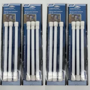 Lot of 4 Camco 44063 10" to 17" White Cupboard/Refrigerator Bars - 3PK Ea NIP - Picture 1 of 6