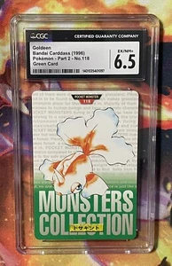 Tarjeta verde Pokemon Bandai Carddass 1996 parte 2 #118 dorado CGC 6,5 casi nuevo+ - Imagen 1 de 3