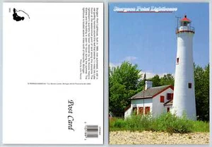 Harrisville Michigan STURGEON POINT LIGHTHOUSE Postcard V7 - Picture 1 of 1