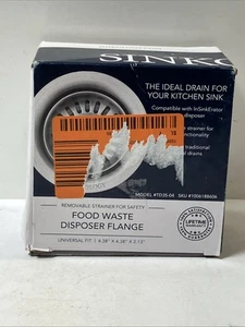 Sinkology Heavy Duty Disposal Flange Drain w/ Stopper Stainless Steel - Picture 1 of 4