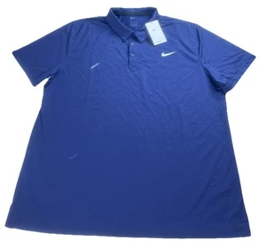 Nike Men’s Dri-Fit Polo Football Performance Polo Shirt-Size XXL Navy Blue-NWT - Picture 1 of 11