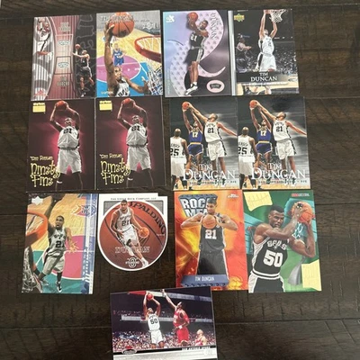 Lote de 13 cartas de Tim Duncan y David Robinson cromadas, baraja U, fleer, skybox ect.. Foto 1 de 2