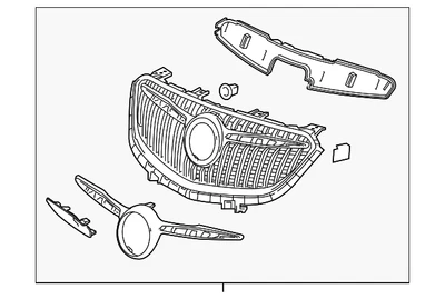 Rejilla delantera genuina GM 84387502 Foto 1 de 3