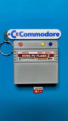 Commodore 64 /128 Cartuccia Kung Fu flash 2 + Micro SD con + 80 MILA GIOCHI - Immagine 1 di 4