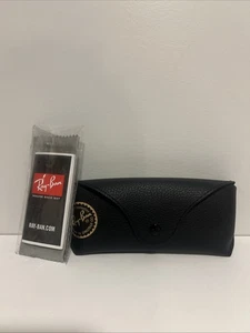 Ray-Ban Original Schwarz Sonnenbrille Brille Druckknopf NUR ETUI MIT Tuchreiniger - Bild 1 von 2
