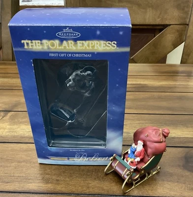 2004 The Polar Express "First Gift of Christmas" Hallmark Keepsake Ornament - Image 1 of 4