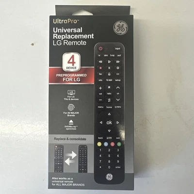 UltraPro Universal Remote Control 4-Device 57818 - Preprogrammed for LG - Image 1 of 2