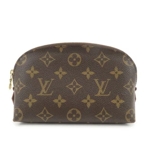 Louis Vuitton Monogram Pochette Kosmetiktasche Braun M47515 Original Gebraucht Kostenloser Versand - Bild 1 von 17