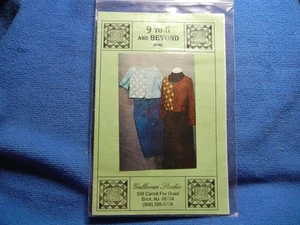 GALLEVAN STUDIO PATTERN #1000 9 TO 5 AND BEYOND QUILTED JACKET S, M, & L UNCUT - Bild 1 von 3
