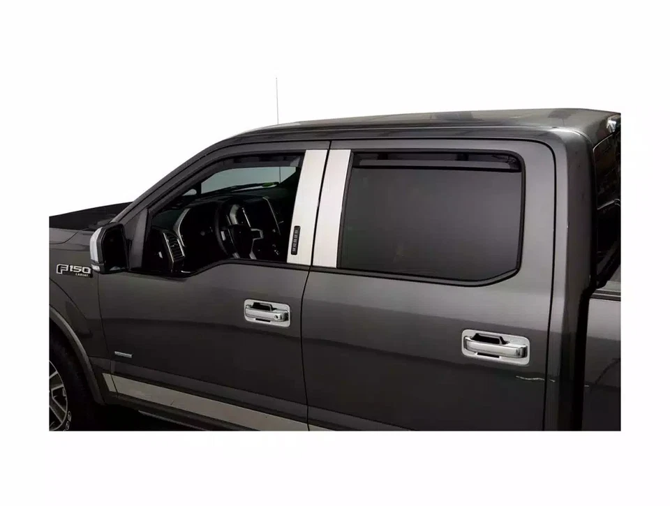 Putco In-Channel Window Visors Fits Ford F150 2009-2014 Front Only SuperCab Foto 1 de 4