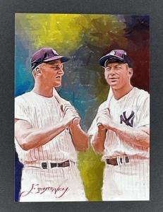 Mickey Mantle Roger Maris #32 Edward Vela 2019 ARTIST SIGNED Giclee Print 3/50 - Picture 1 of 2