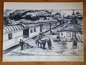 Mentor Huebner Francis Ford Coppolas Dracula Train Station Conceptual Art  - Picture 1 of 5