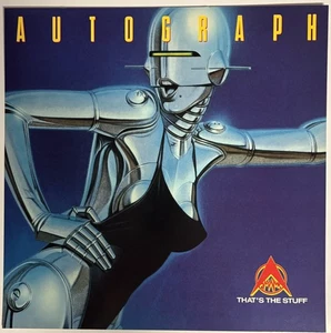 AUTOGRAPH That's the Stuff 12x12 record store promo poster flat 1985 GLAM Metal - Picture 1 of 1
