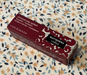 Clinique Pop Splash Lip Gloss Hydration 20 Sangria Pop Marimekko New In Box - Picture 1 of 3