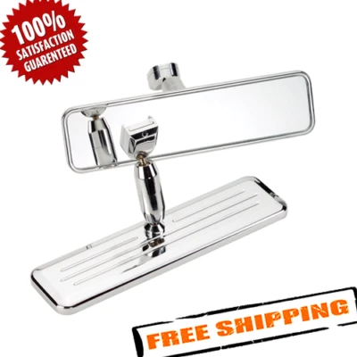 Billet Specialties 257330 Ball Milled Style Full Size Rear View Mirror - Image 1 of 3