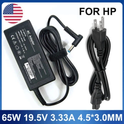 Charger for HP EliteBook 840 G4 G5 G6 G7 850 G3 AC Adapter 65W Power Supply Cord - Image 1 of 4