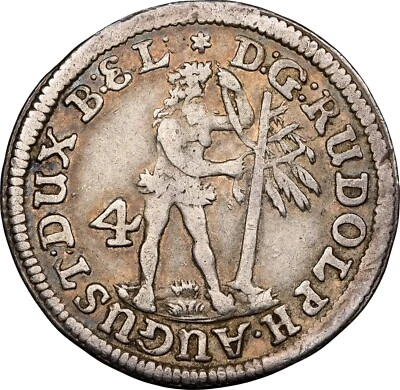 1683 Germany 4 Mariengroschen, Brunswick-Wolfenbuttel. NGC VF 35 - Image 1 of 4