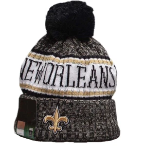 New Orleans Saints NUEVO Sombrero de Invierno con Pom Pom NFL Fútbol Nuevo con Etiquetas Regalo Fan  - Imagen 1 de 1