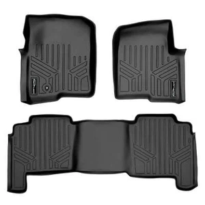 SMARTLINER SA0175/B0175 Front/Rear Floor Liners Black Ford F150 Crew - Picture 1 of 1