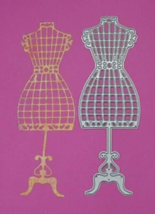 Retro Mannequin Metal Cutting Die, Card Making Crafts *UK Seller, Fast Post* A5 - Picture 1 of 4