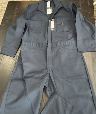 Dickies Men's 2XL Reg. Dark Navy Long Sleeve Coveralls - NWT - Image 1 of 4