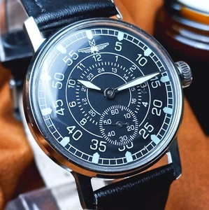 Soviet Watch Pobeda Pilot Vintage ZIM Aviator Mens Military Wristwatch - Picture 1 of 13