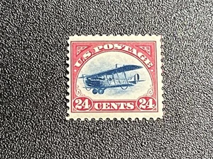 Scott C3 1918 JENNY 24¢ CARMINE ROSE & BLUE POSTFRISCH, sehr schön  - Bild 1 von 2