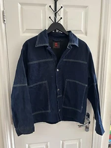Wale Adeyemi B Side Mens Graffiti Back Denim Jacket Size S Very Rare!! - Picture 1 of 7