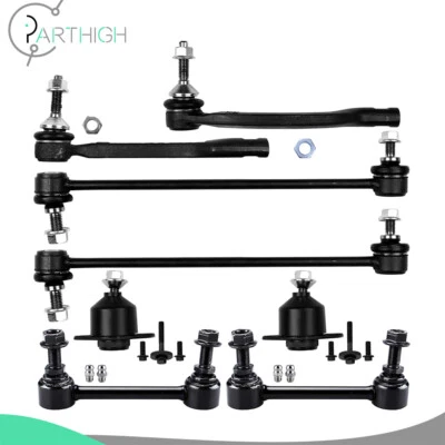 8x Front Tie Rod End Ball Joint Sway Bar End Kit For 2001-2006 Volvo S60 S80 V70 - Image 1 of 4