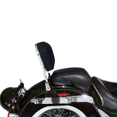 Sissy Bar Backrest Pad Harley Davidson Softail 1984-2017 (Stock Tire) Chrome - Image 1 of 4