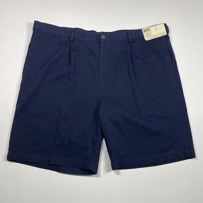 Haggar Shorts Men’s 44 Navy Blue Casual Chino - Image 1 of 4