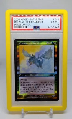 PSA 6 ✨ Dromar, The Banisher ✨ Foil ✨ Set: Invasion Magic The Gathering MTG #244 - Image 1 of 2