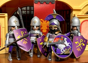Playmobil Knights Byzantines Crusades Custom Made - Byzantine Scutatoi & Officer - Picture 1 of 24