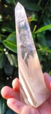 Bergkristall, Bergkristall Obelisk AA  Spezial Qualität, Teil-poliert / 287g - Bild 1 von 4