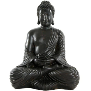 17" Japanese Sitting Buddha Statue - Picture 1 of 3