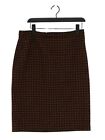 Pure Women's Midi Skirt UK 14 Multi 100% Wool Midi Straight & Pencil