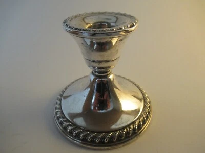 Candelabro Rogers vintage de plata de ley con peso 1901 Foto 1 de 4