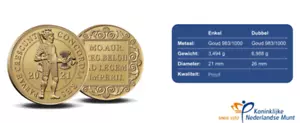Coin Single Golden Ducat 2021 -Gouden Dukaat -Ducato d'oro ERROR MINT! - Imagen 1 de 5