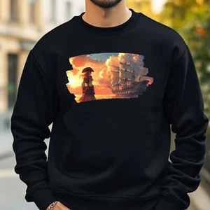 Anime Pirat Sweatshirt Kuschelig und Perfekt für jeden Anlass S bis 4XL - Picture 1 of 1