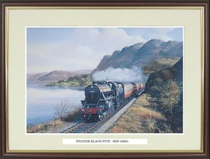 Steam train print "Stanier Black Five mid 1950's" by Barry Price/NGN13 - Picture 1 of 1