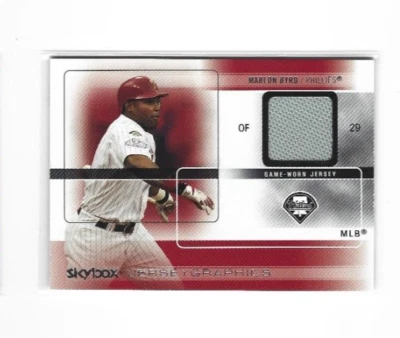 2005 SkyBox Autographics Jerseygraphics Silver #MB Marlon Byrd NMMT - Image 1 of 2