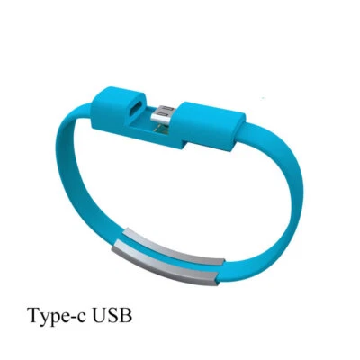 Wrist Band Bracelet USB Charger Sync Cable Phone Accessory Date USB For Iphone↔ - Image 1 of 4