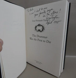 The Drummer Was the First To Die by Liza Pennywitt Taylor 1992 1st Ed. SIGNED HC - Picture 1 of 18