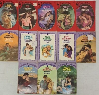 VINTAGE Lot Of 13 Silhouette Novels, Romance, Desire, & Special Editions #2.1.29 - Image 1 of 4