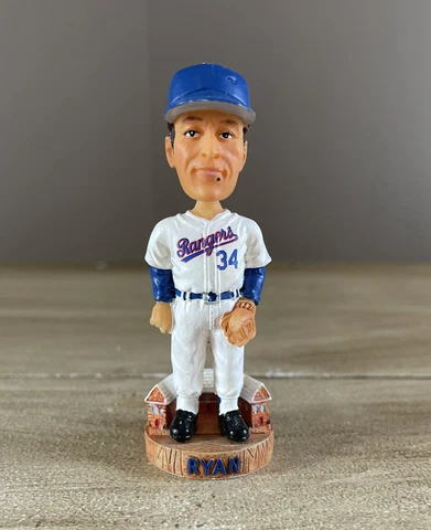 NOLAN RYAN Texas Rangers MLB Cooperstown 3” Mini Nodder Bobblehead Cover